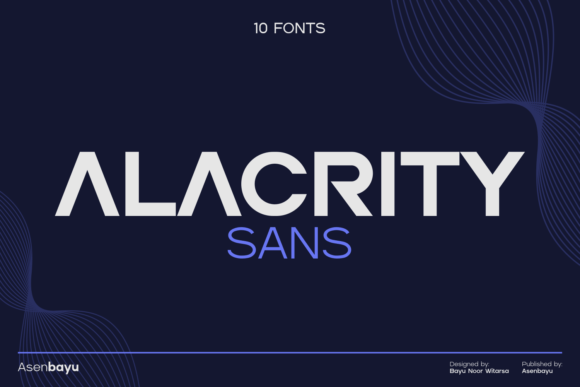 Alacrity Sans: A Modern Typeface for Branding Projects