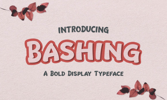 Bashing Font Review for Editorial Design