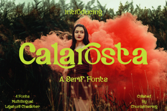 Calarosta Serif Font for Editorial Design