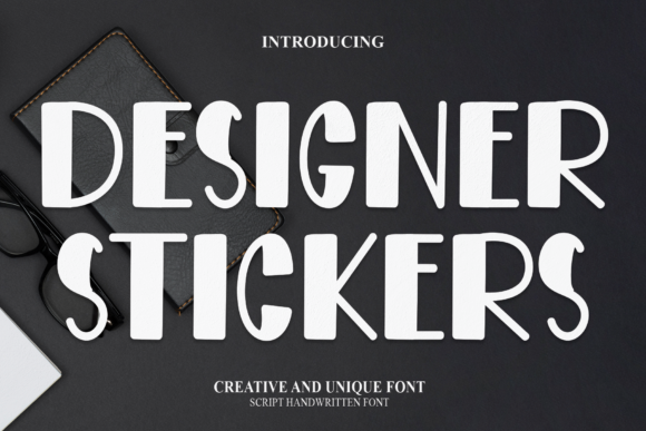Designer Stickers: A Playful Font for Modern Web Design