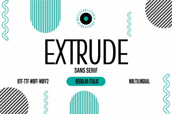 Extrude: A Bold Sans Serif for Modern Design