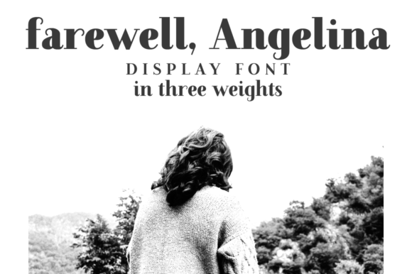 Farewell Angelina Serif Font for Handmade Creations