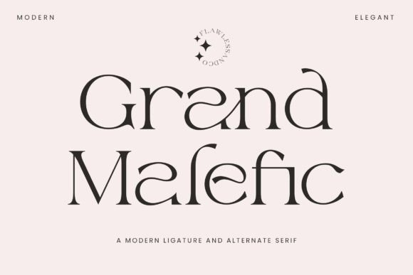 Grand Malefic: A Serif Font That Elevates Handmade Creations