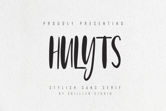 Hulyts: A Bold Sans Serif Font for Modern Editorial Design