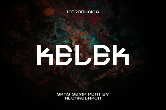 Kelek: A Modern Display Font for Handmade Creations