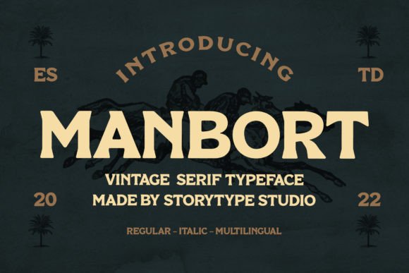 Manbort: A Vintage Serif Font for Timeless Branding