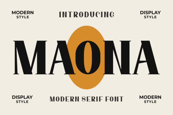 MaonaFont – Modern Font for Handmade Creations
