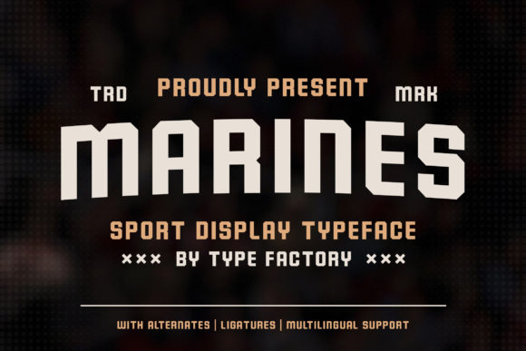 Marines Font for Bold Editorial Design