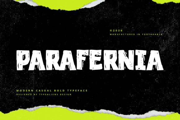 Parafernia Font for Modern Editorial Design