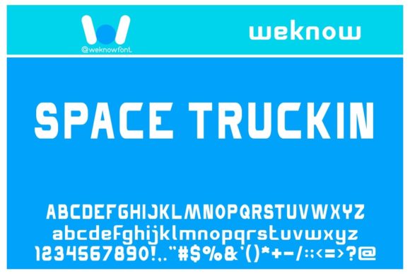Space Truckin: A Whimsical Display Font for Editorial Projects