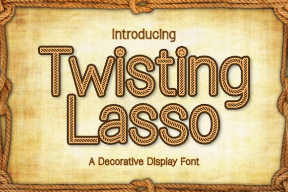 Twisting Lasso Font for Bold Visual Impact