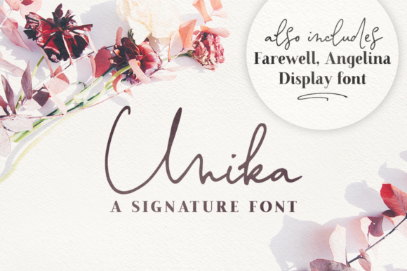 Unika: A Modern Script Font for Editorial Design