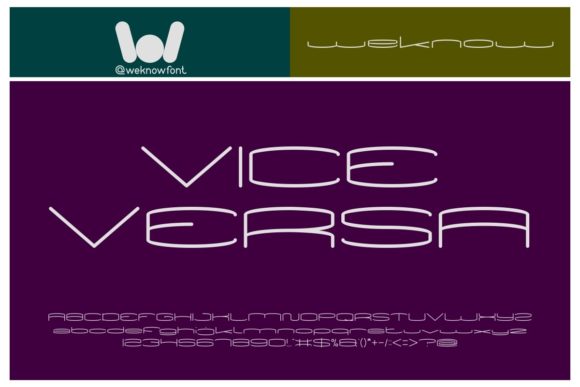 Vice Versa Font for Modern Brand Campaigns
