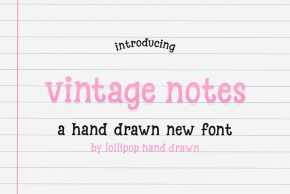 Vintage Notes: A Timeless Serif Font for Editorial Design